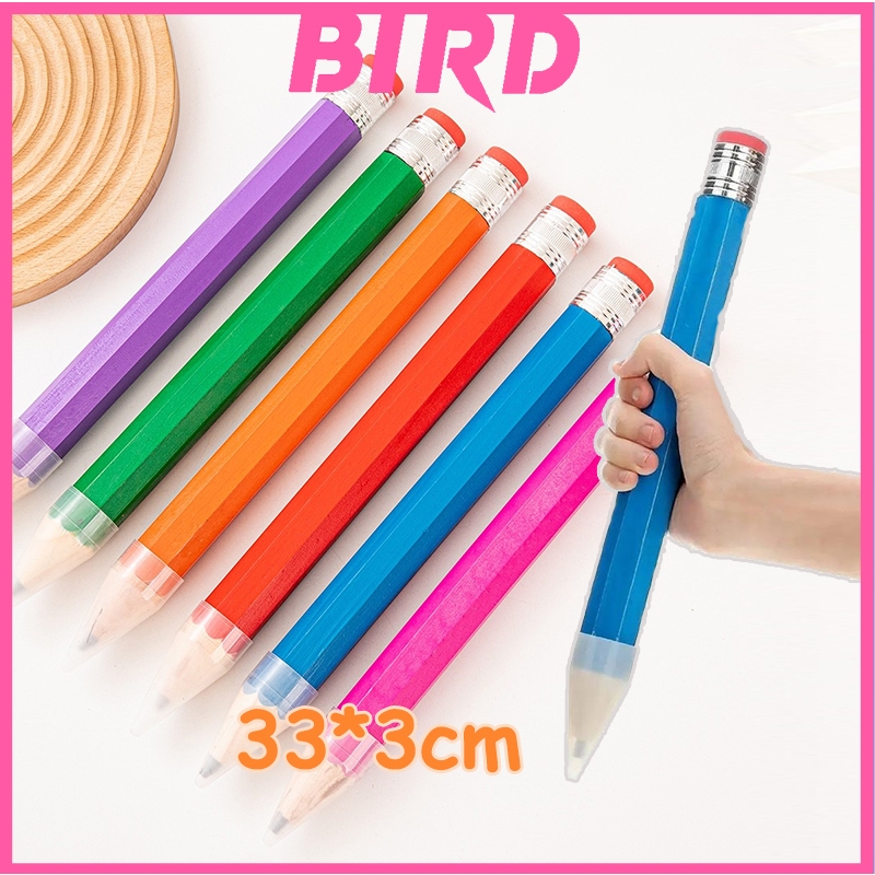 

33 CM Pensil Jumbo Besar Mainan Pencil Pensil Jumbo Hiasan Photo Kado Alat Tulis Anak-anak