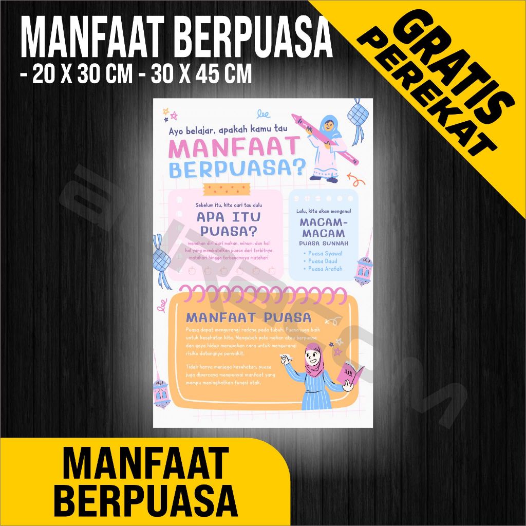 

PAPAN AKRILIK dan STIKER, POSTER MANFAAT BERPUASA, AKRILIK CUSTOM, FREE DESAIN ( A 465 )