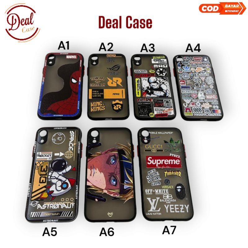 Case Hp Tipe IPHONE XR  / Clear Case / Case Bening / Clear Case Gambar / Case 2D / Case Polos / Soft