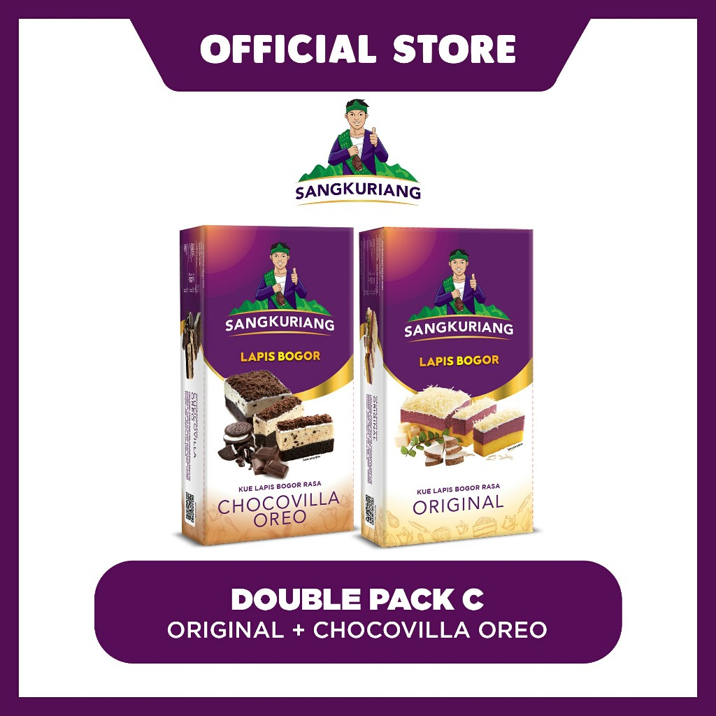

Double Pack C (Reguler - Original + Chocovilla Oreo)