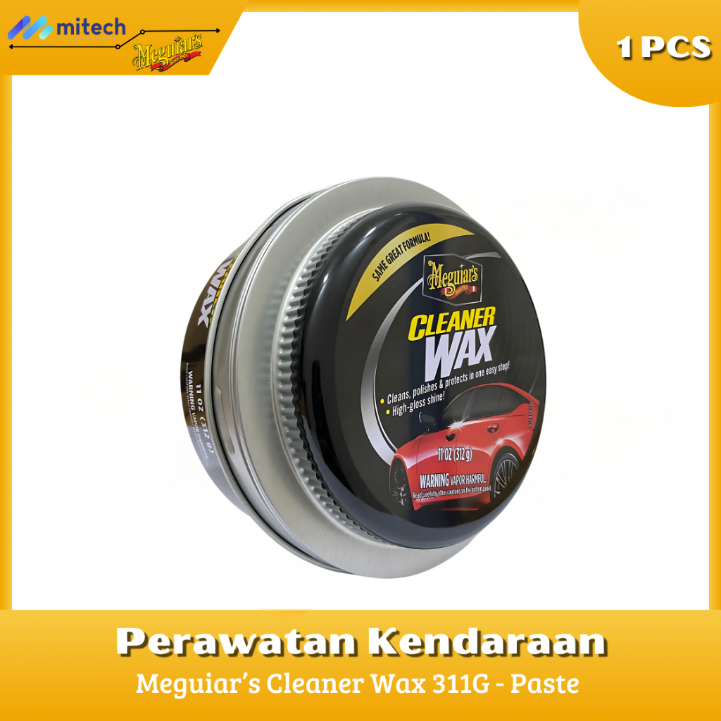 Meguiars Cleaner Wax Paste 311gr Poles / Pengkilap Mobil & Motor