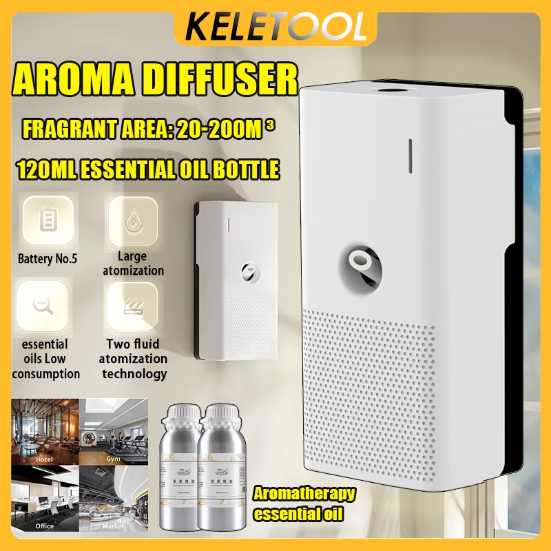 Diffuser Tanpa Air Mesin Udara Aroma Mini Minyak Esensial Penyemprot Aromaterapi Rumah Mobil Kantor