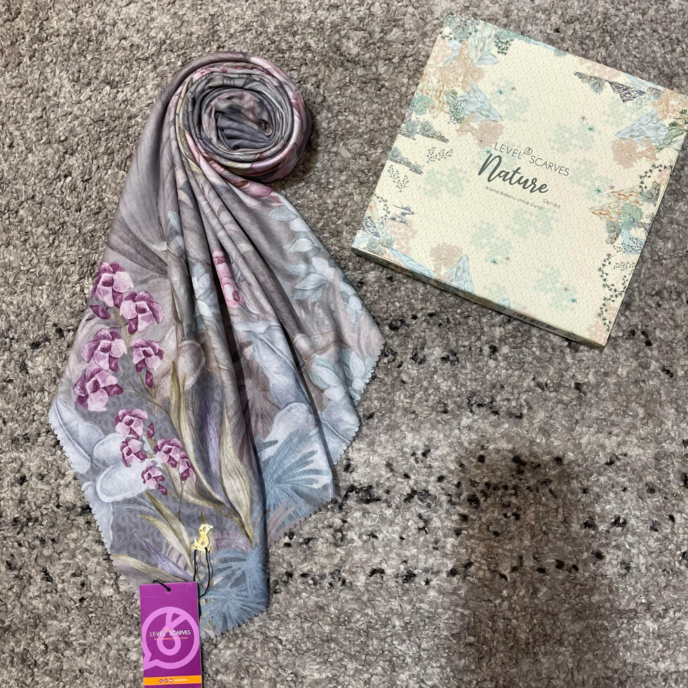 LEVEL SCARVES BOX & PAPERBAG BY MYPEEPSWEAR - JILBAB SEGIEMPAT PREMIUM CANTIK 2025