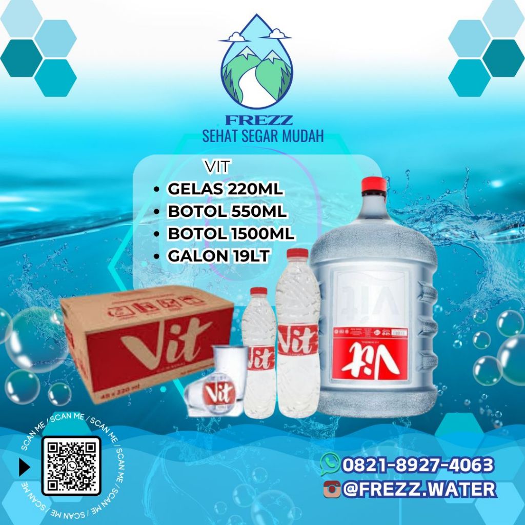 

Ay00! (INSTANT) VIT 550 ml DUS Isi 24 BOTOL Per Karton - READY VIT 330ML, VIT GELAS / CUP Air Minum