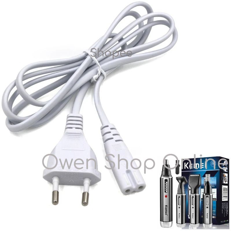 Kabel Adapter Charger Shaver Kemei KM-6630 Cukur Rambut KM6630 Clipper