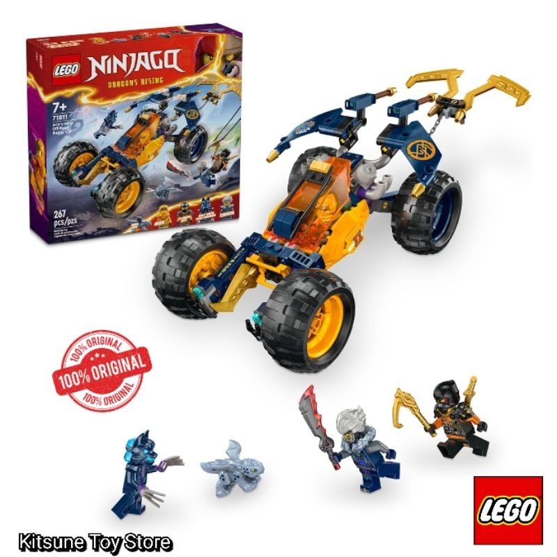 Lego Ninjago Dragons Rising 71811Arin's Ninja Off Road Buggy Car Original 267 Pcs - Mainan Balok Nin