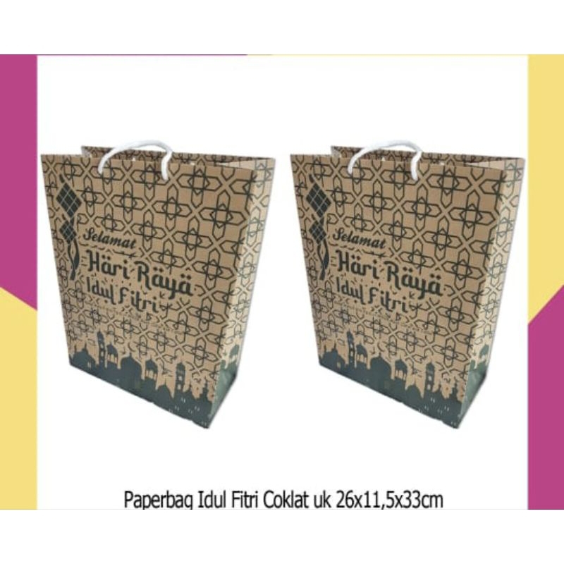 

Paper Bag Idul Fitri|Paper Bag 33cm|Paper Bag Tali|Tas Kado