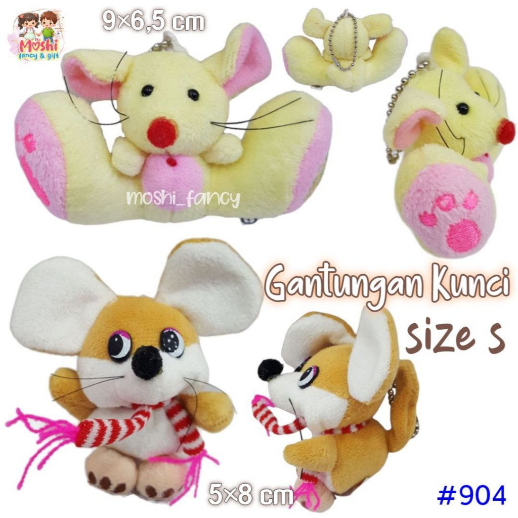 Gantungan Kunci Mouse / Gantungan Boneka Lucu Motif Tikus