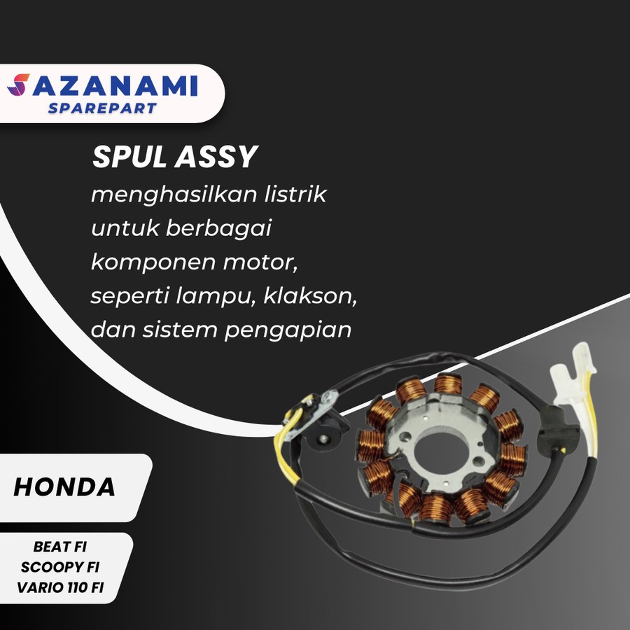 SPUL ASSY MOTOR HONDA BEAT FI HONDA SCOOPY FI VARIO 110 FI