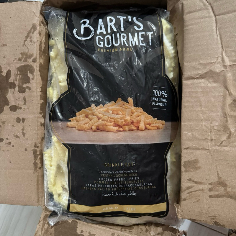 

Barts gourmet kentang crinkle cut 2,5kg premium