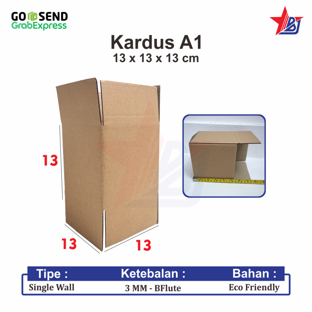 

KARDUS/BOX/KOTAK/PACKING/MUG/CANGKIR/GELAS/KURMA/HERBAL/GIFT/JAM/HANDCRAFT (Kardus 13 x 13 x 13 cm)