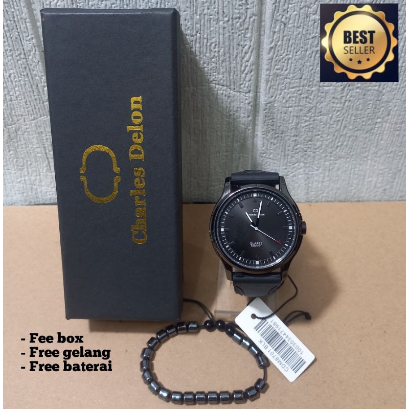 Jam Tangan Pria/Jam Tangan Cowok Original Charles Delon
