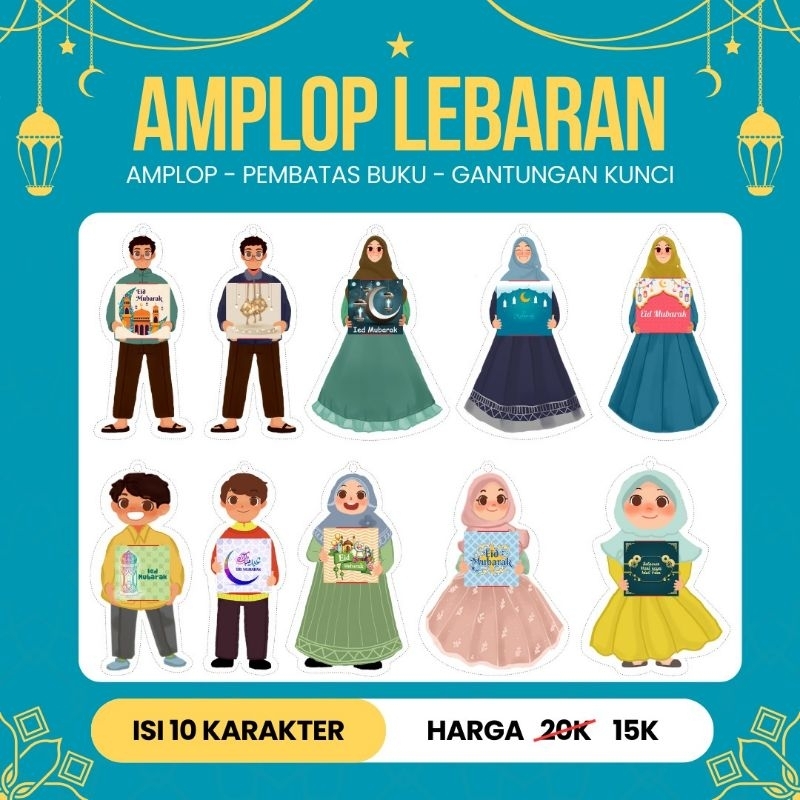 

Amplop Lebaran + pembatas buku | Ihsan Media