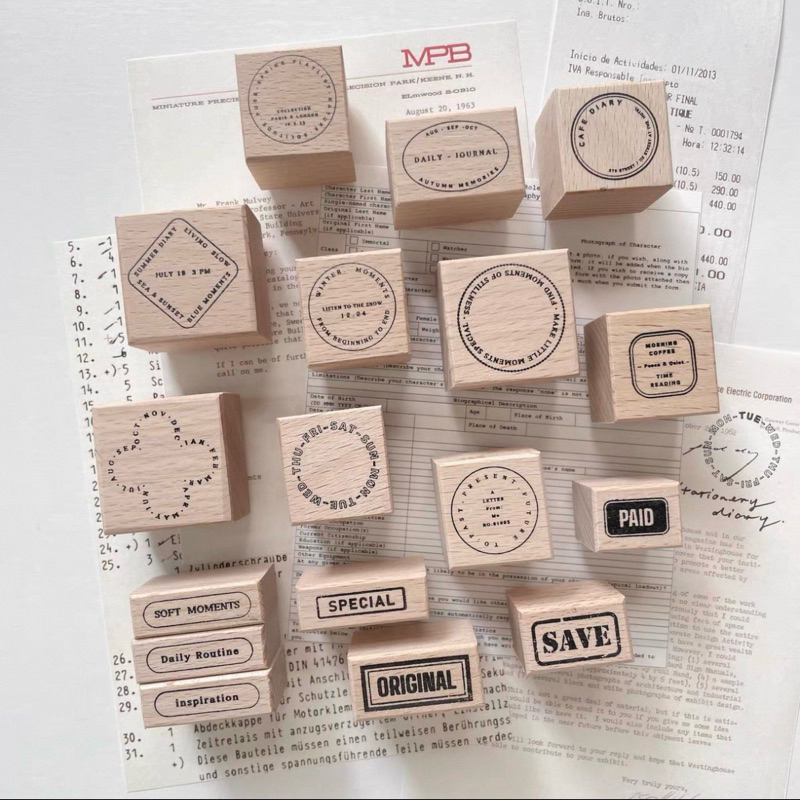 

Two Raccoons Record Rubber Stamp