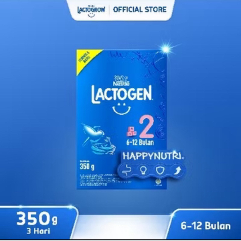 

Nestle Lactogen 2 Susu Formula 6-12 Bulan Box 350gr