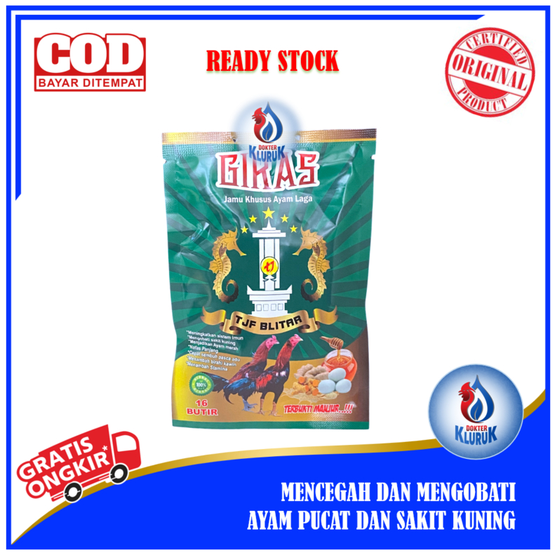 Jamu Ayam GIRAS TJF BLITAR Jamu Ayam Pucat (16 Butir)