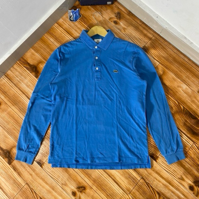 POLO LONGSLEEVE LACOSTE BIRU SECOND