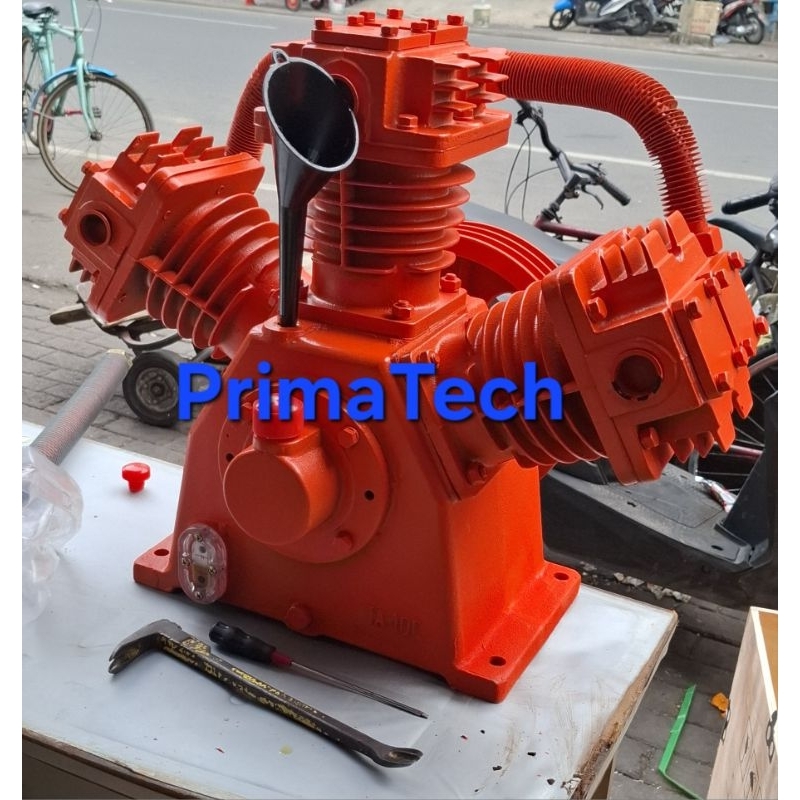 Kepala kompresor heavy duty 10 hp 3 piston bare compressor angin