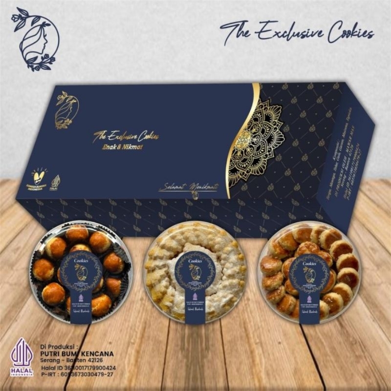 

kue PAKET LEBARAN the exclusive cookies 3 toples