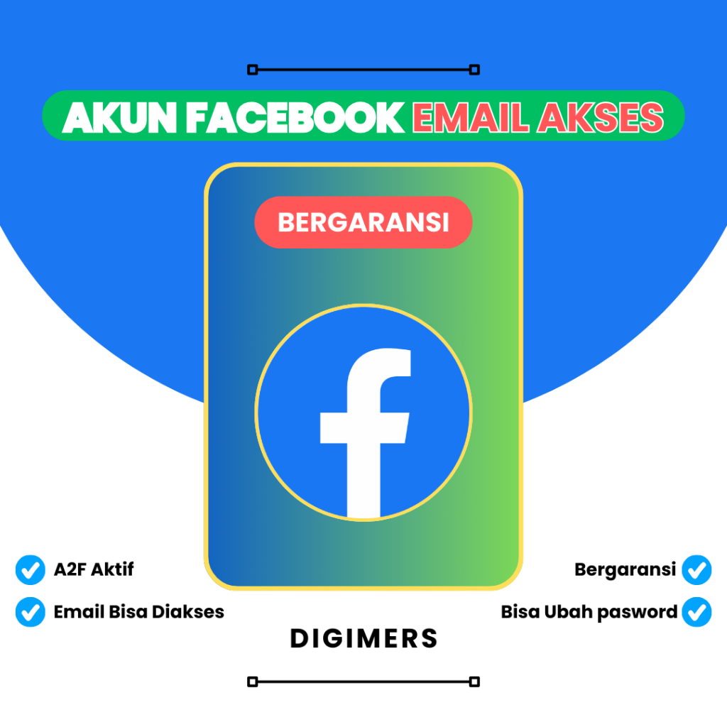 Akun facebook 2fa dengan akses email | akun fb | akun facebook email bisa diakses BERGARANSI