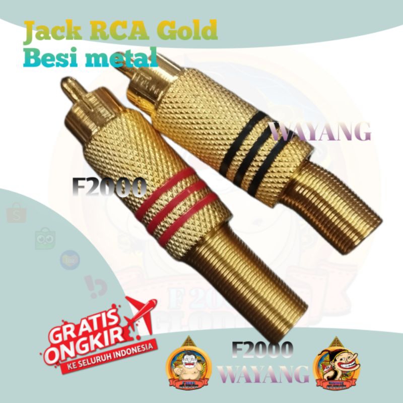 Jack Rca Besi Gold Jek RCA