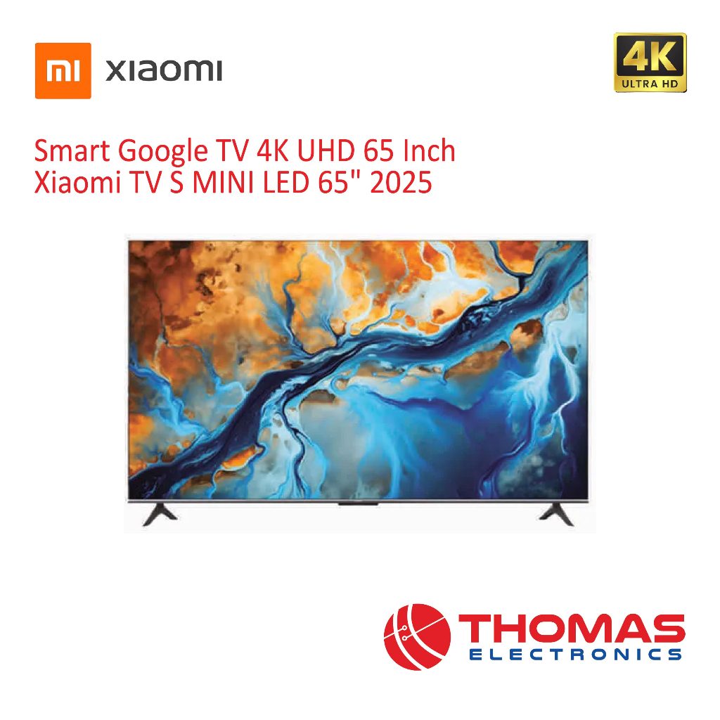 Google Led TV 65 Inch Xiaomi TV S Mini Led 65 2025 Garansi Resmi