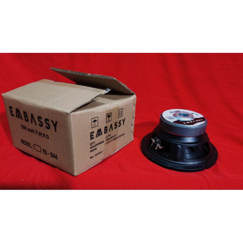 Subwoofer Embassy ES 844 - Ukuran 8 inch Subwoofer Embassy 8 inch