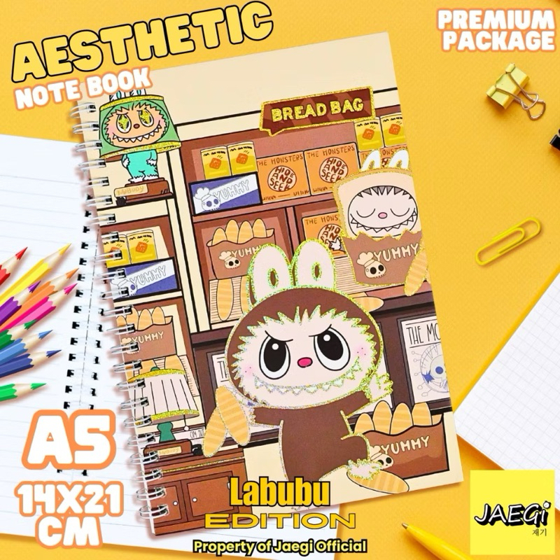 

Notebook Labubu A5 Cover Glitter Premium