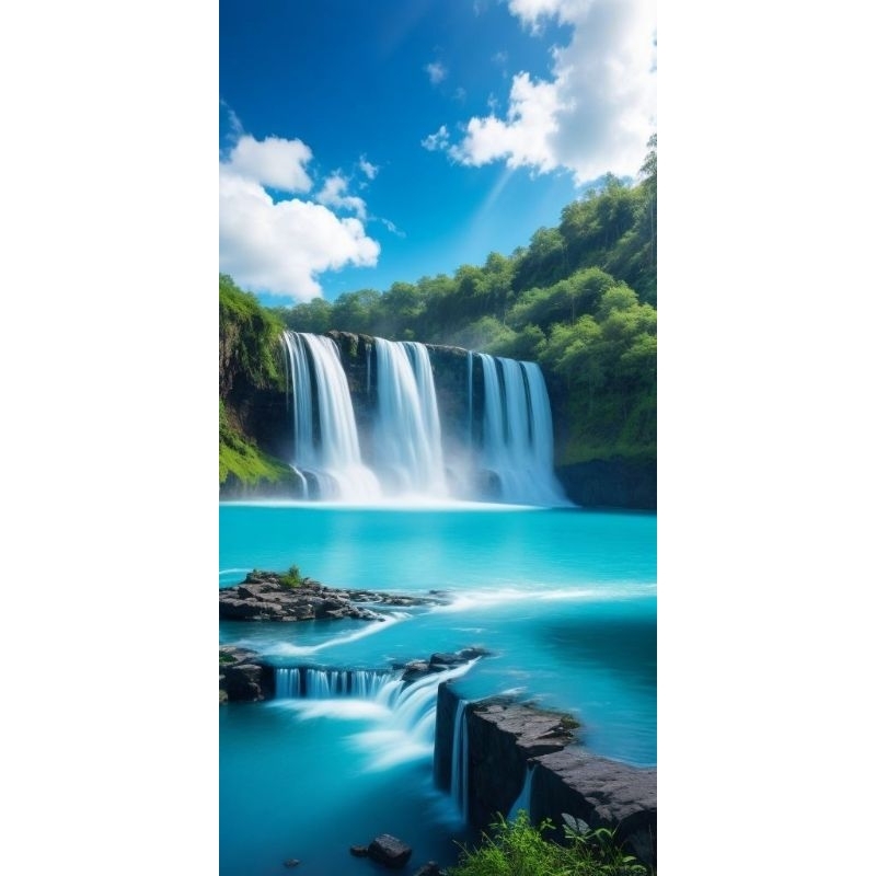 poster cetak jumbo pemandangan alam hiasan dinding pemandangan alam macam macam ukuran