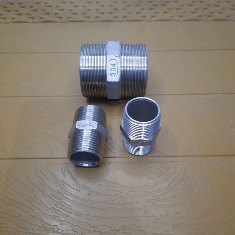 Double Nepel Stainless SS304 / Doubel Neple SS304 / Double Nipple SS304