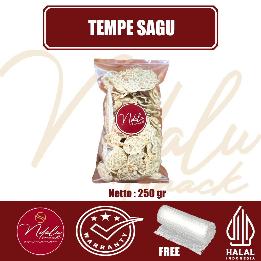 

NDALU SNACK TEMPE SAGU 250GR PRODUK NDALU SNACK