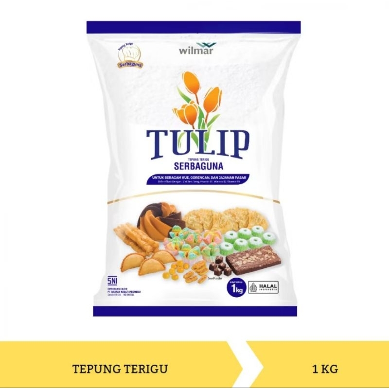 

TEPUNG TERIGU SERBAGUNA TULIP (1 KG)