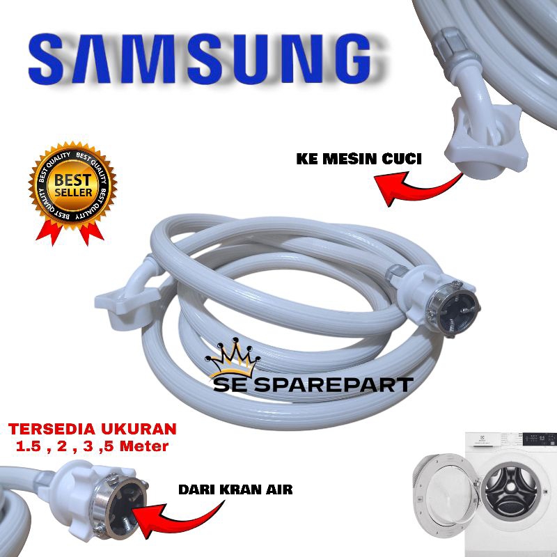 Selang water inlet mesin cuci samsung 1 tabung | selang masuk air mesin cuci