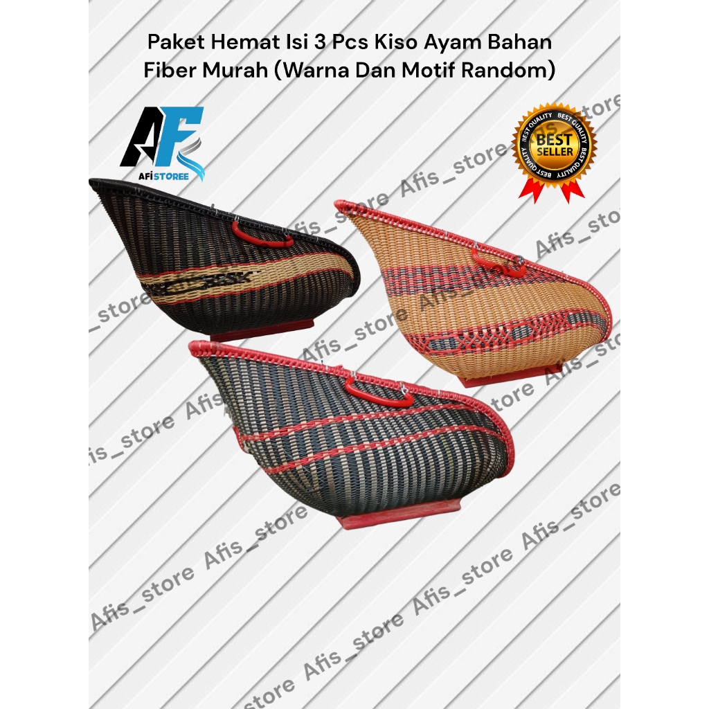 SUPER MURAH 3 PCS KISO AYAM FIBER LURUS FREE KARPET DAN FREE BATOK KELAPA TAS AYAM BANGKOK MEWAH BAH