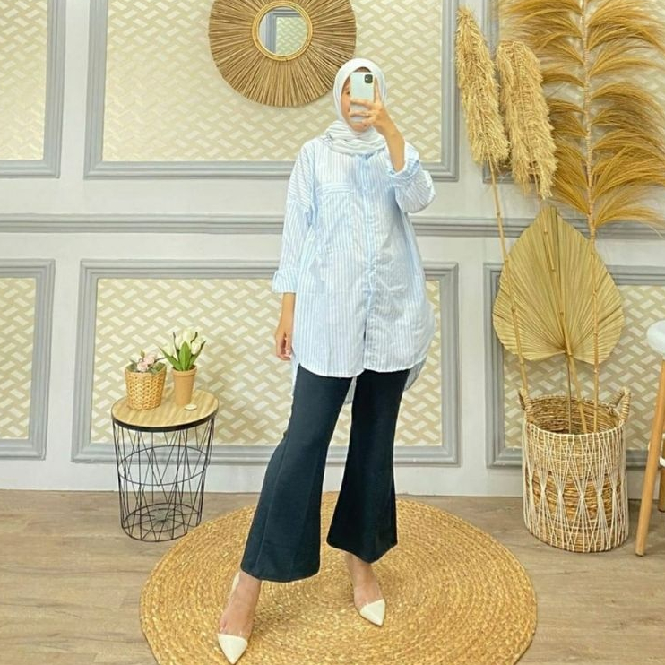 TERLARIS COD celana cutbray celana panjang wanita celana kulot scuba Cutbray Higt waist