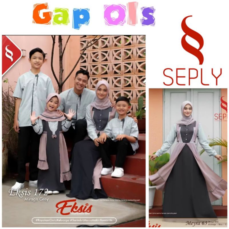 Gamis Seply Meyra 63 Gamis seply XXL Gamis Seply XXL Eksis 172 Mirage Grey