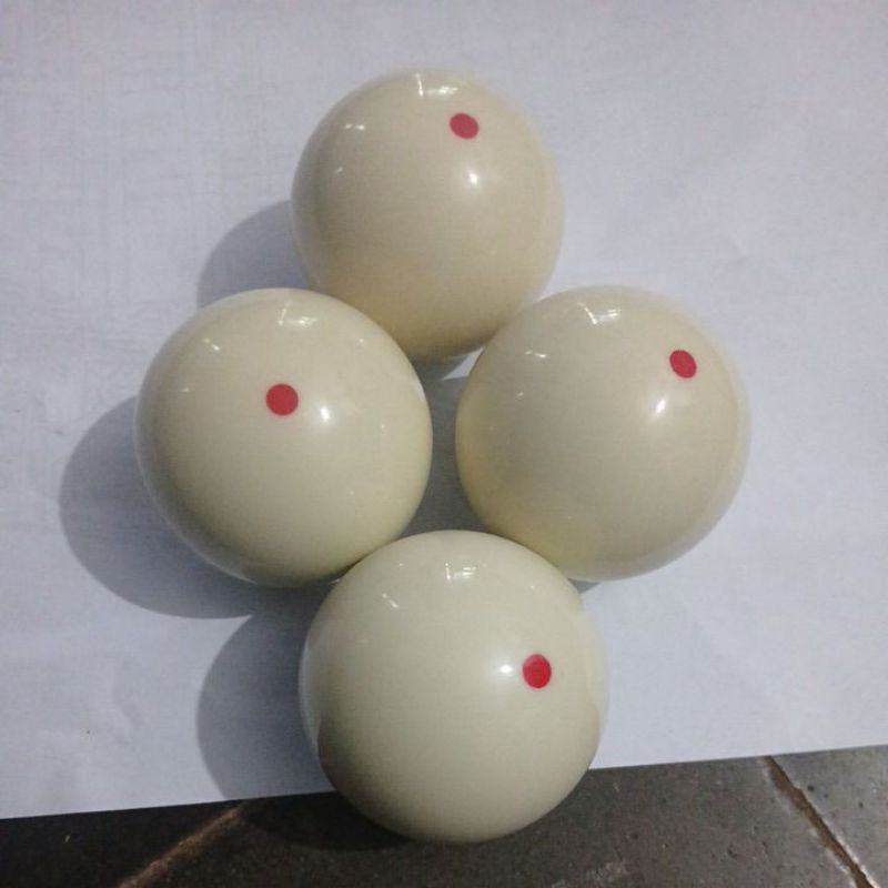 bola gaco/bola putih  billiard ukuran bola tanggung