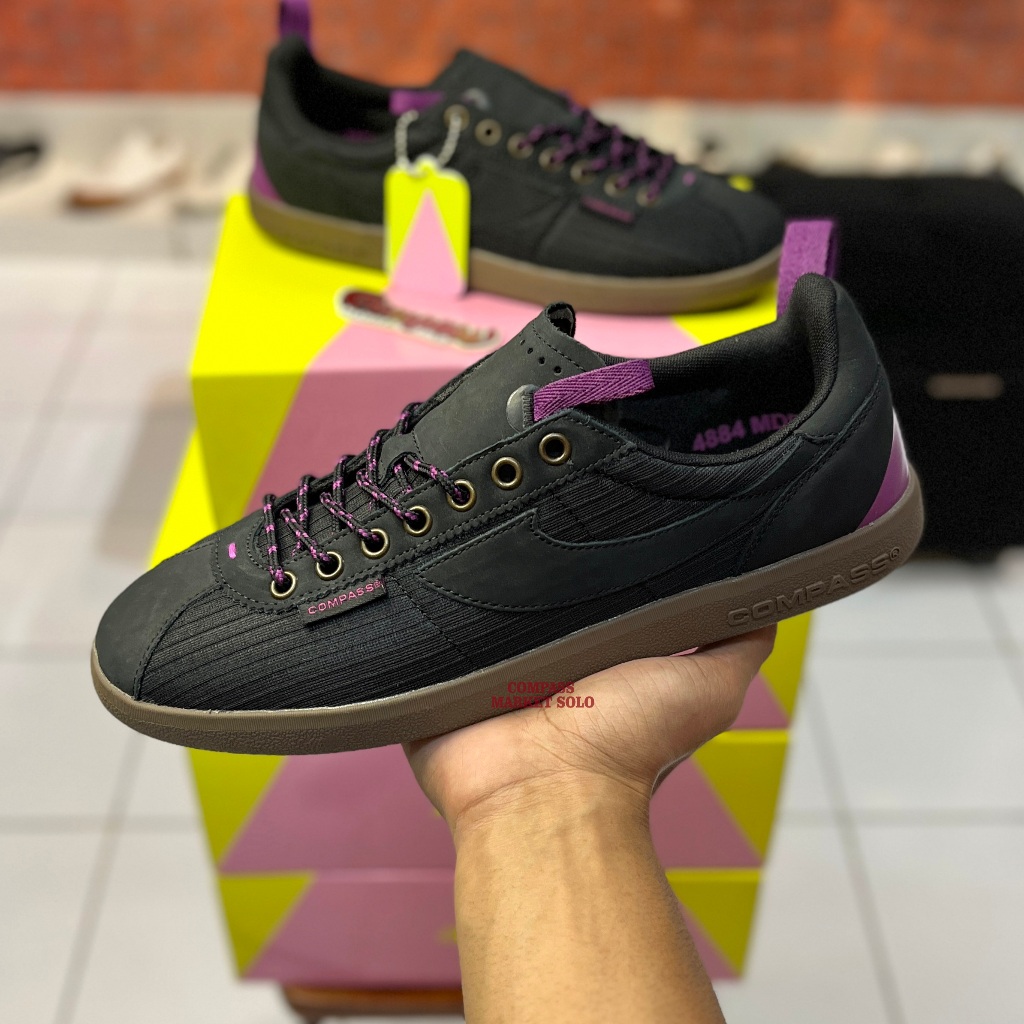 [ORIGINAL] SEPATU COMPASS TRIBUNE 4884 BLACK || COMPASS TRIBUN CARTENZ CLIMBERS