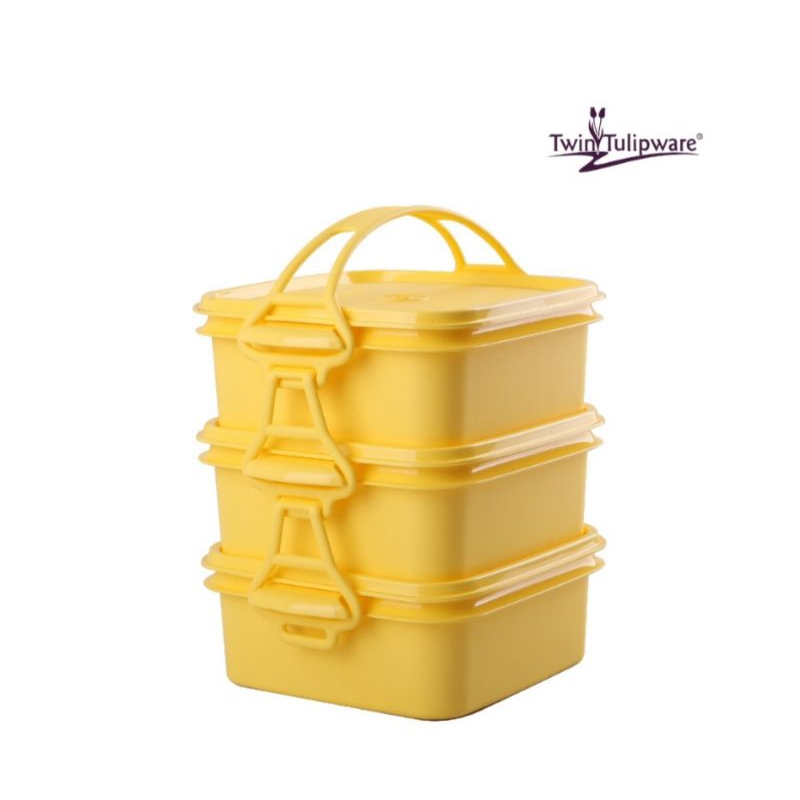 stack carry & go Tulipware rantang yellow