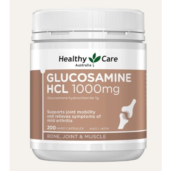 Healthy Care Glucosamine HCL 1000mg 200 capsules