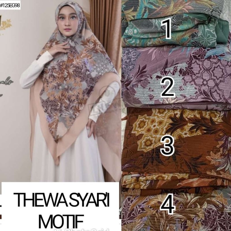 JILBAB PASANG THEWA SYAR'I MOTIF