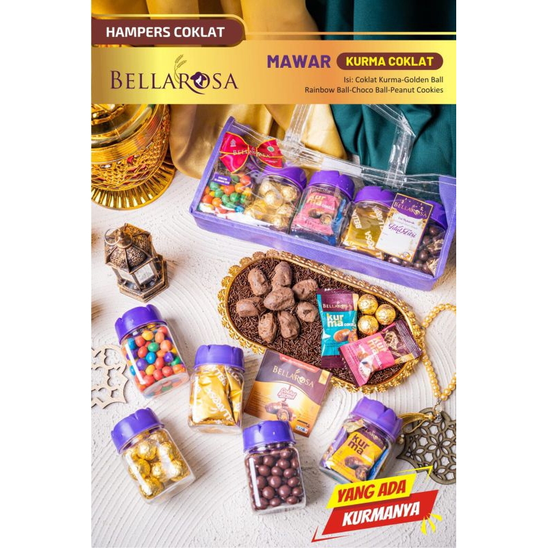 

PAKET BELLA ROSA HAMPERS MAWAR KURMA COKLAT DAPAT 5 TOPLES