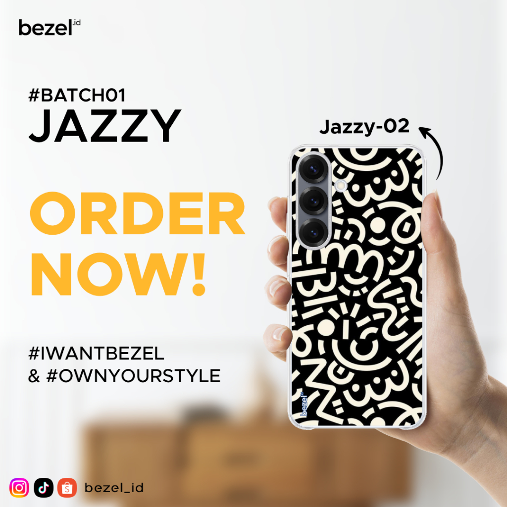 Bezel Premium Case Jazzy #2 Semua Type HP Kekinian For Samsung