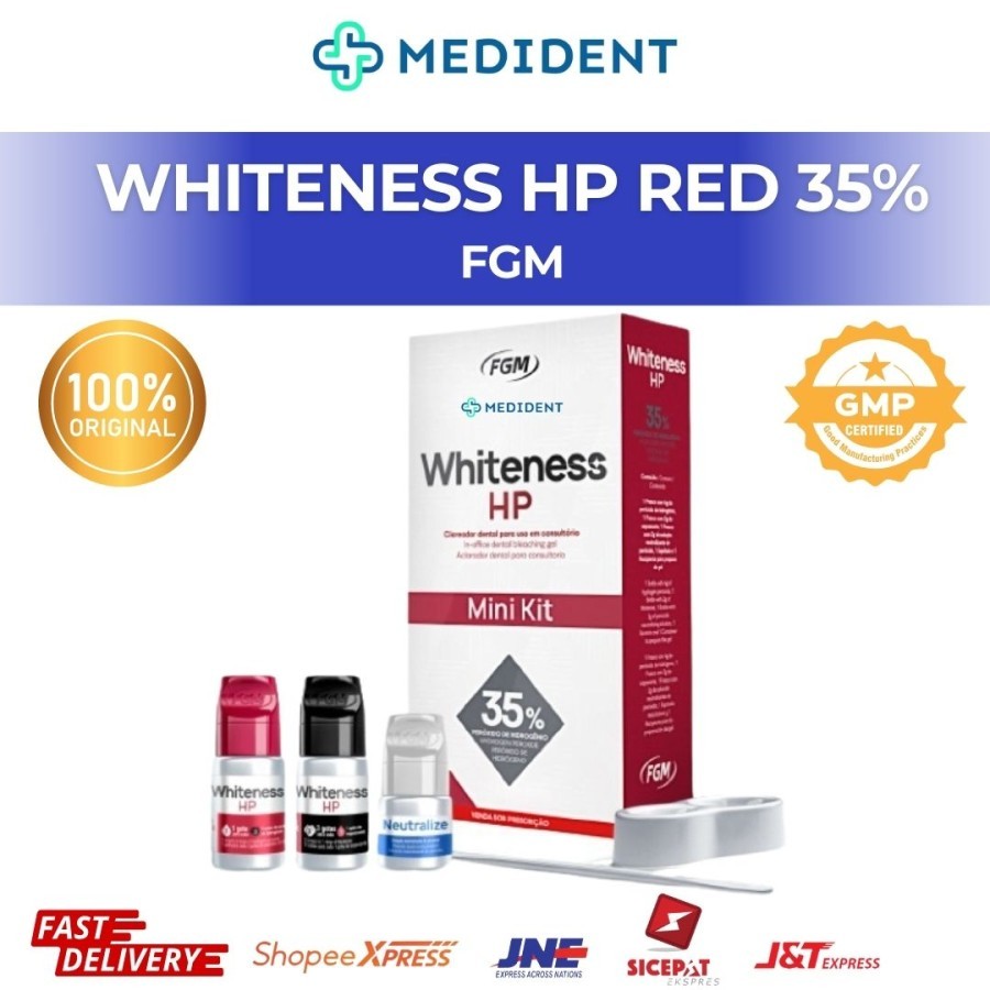 Whiteness HP RED 35% FGM / Bahan Bleaching Gigi / Pemutih Gigi