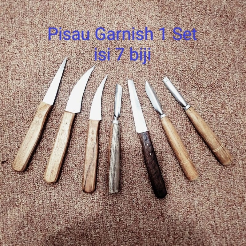 Pisau Garnish / Pisau garnish isi 7/ pisau ukir buah / pisau ukir 1 set isi 7pcs