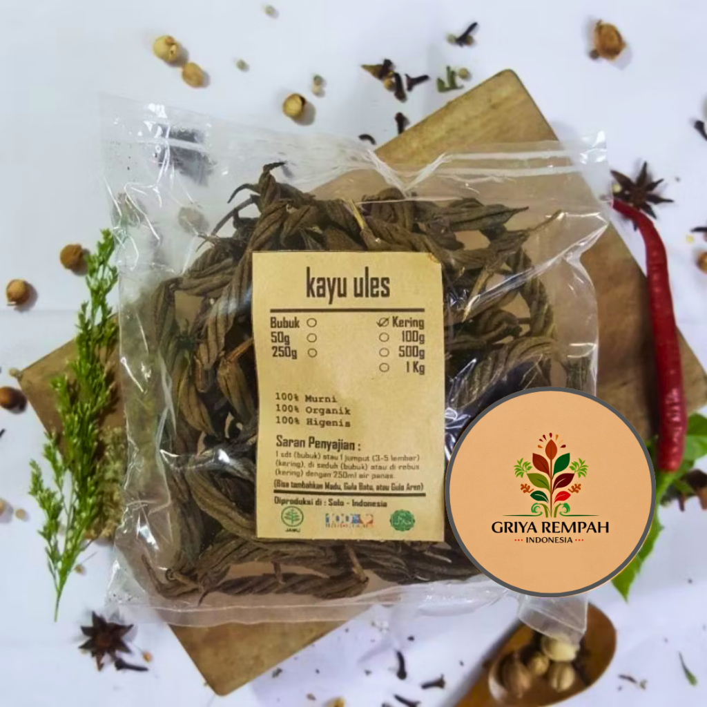 

KAYU ULES KERING 250 GRAM Uled Usakneo Rempah Herbal Simplisia Alami untuk Kesehatan & Ramuan Jamu Tradisional Helicteres isora Ulet Ulir