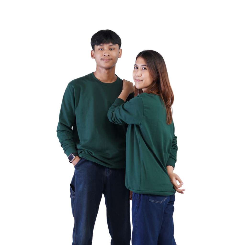 Sweater/Crewneck Hijau Botol