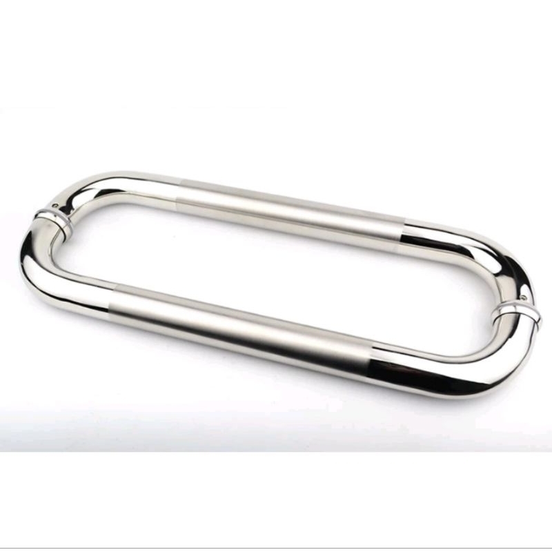 Handle C gagang pintu stainless as 20 cm 20cm pipa bulat pegangan pintu kaca kayu alumunium