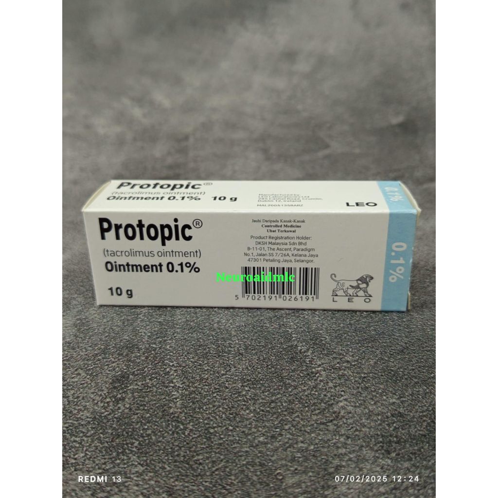 Salep Protopic 0.1 % atau 0.03% isi 10 gram, Made in Leo, Ireland