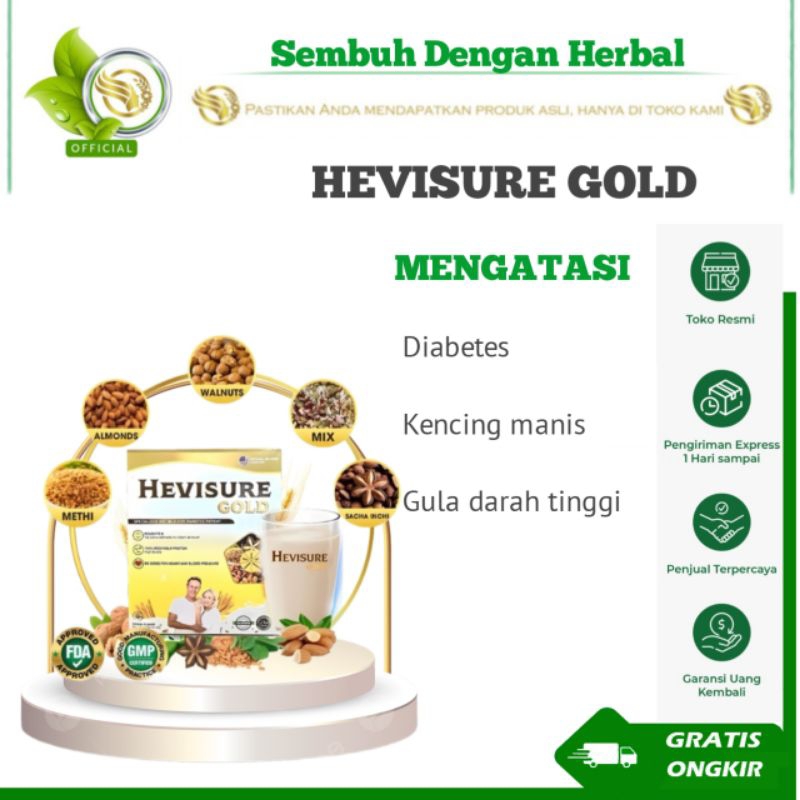 

HEVISURE GOLD Susu Untuk Diabetes Menurunkan Gula Darah Tinggi Asli Import USA Sudah BPOM